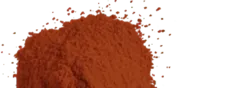 Copper in powder form.